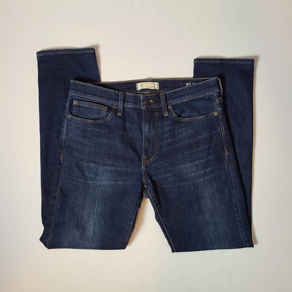 Madewell Dark Blue Wash Slim Jeans Mens-Size 33x32 - Picture 4 of 8